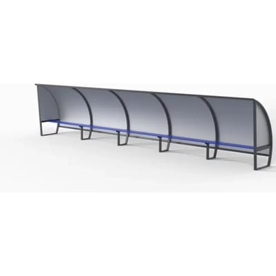 Volledig aluminium 15-persoons touch shelter Sodex Sport