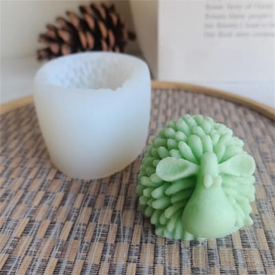 3D Schattig Schaap Siliconen Kaarsmallen Vormen DIY Handgemaakte Dieren Kaarsen Maken Zeep Klei Gips Hars Mal Gereedschap gray