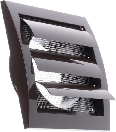 Ventilatierooster Ø 100 mm met Beweegbare Lamellen en Insectenbescherming