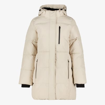 Kjelvik gewatteerde dames outdoor jas beige - Maat M