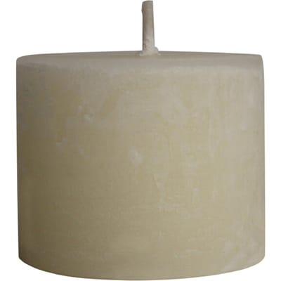 PTMD - Kaars Rustic Outdoor - Wit - 15x15x12cm