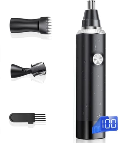 CLVP® Wenkbrauw Trimmer - Precisietrimmer - Neushaartrimmer - Oortrimmer - Waterdicht - Oplaadbaar - Zwart