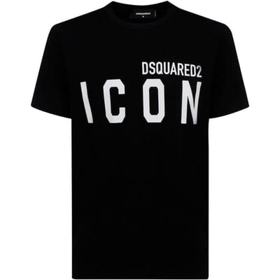 DSquared2 Unisex Adult Cool Large Pictogram Logo T-Shirt (Zwart, Wit)