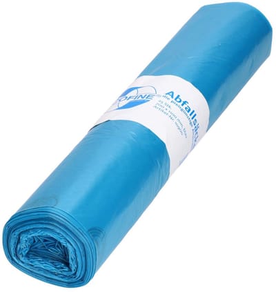 Afvalzakken - Vuilniszakken - Huishoudelijk gebruik - Gemaakt van gerecycled materiaal - 120 liter - Blauw
