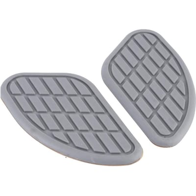 Paire de protections de réservoir de moto, autocollants universels vintage pour genouillères, gris gray