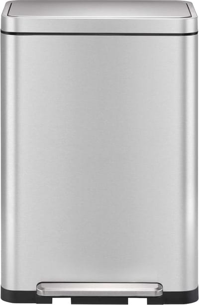 EKO - X-Cube pedaalemmer 45 liter - Stainless steel Polypropylene - mat RVS - Prullenbak
