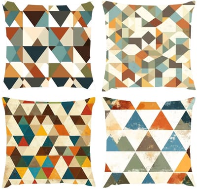 Kussenhoes 50 x 50 cm, voor buiten, waterdicht, geometrisch kussen, decoratieve kussens van fluweel, behaaglijk, kussenslopen voor slaapkamer, zetel, stoel, terras, tuin, woondecoratie, S1-88