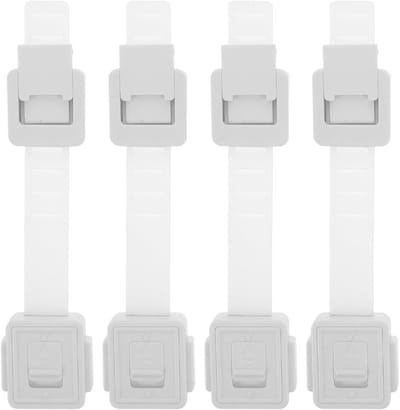 Babyladesloten - Kindersloten kast - Huis beveiligen - Zelfklevend zonder boren - 18 cm - Wit