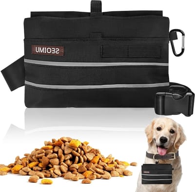 Praktische honden traktatentas met magneetsluiting, draagbare honden snack tas met riem en karabijnhaak, ideaal voor training en uitjes