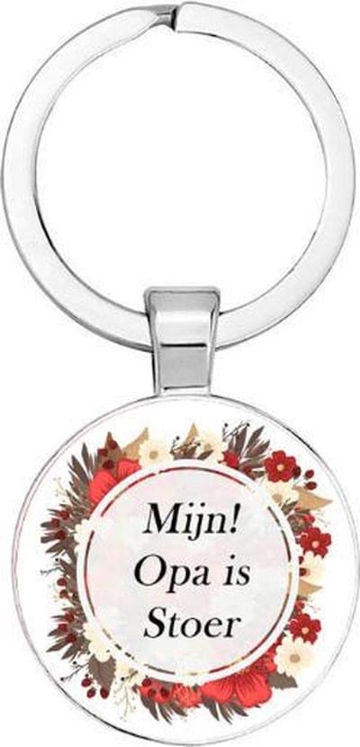 Akyol - Mijn opa is de stoer Sleutelhanger - Opa cadeau - Opa en oma cadeau - Opa boek- Opa - Grootvader - Leuke kado voor je opa - 2,5 x 2,5 CM