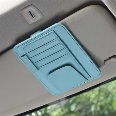 1Pc Binnen Auto Bril Multi-Pocket Clip Houder Opbergkaart PU Lederen Houder Tassen Zonnescherm Tas Auto's Opbergruimte 12.5*15.5cm