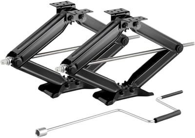 DIMICO - Schaarkrik Set 2x – 4082KG – Camper & Caravan Stabilisator – Verstelbaar 10-59CM – Heavy Duty RV Krik - Roestbestendig