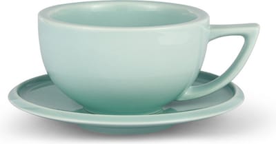 MHW-3BOMBER keramische koffiekop met schotel - 280 ml - hittebestendig porselein - stevig, comfortabel en elegant - geschikt voor koffie & thee