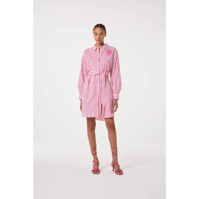 Fabienne Chapot Allie Dress Pink Dream/warm White Maat: 38 | Blousejurken Outlet | Dames | Roze