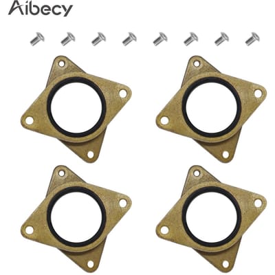 Aibecy 4-delige messing en rubberen stappenmotor trillingsdemper schokdemper