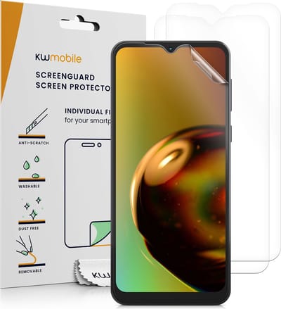 kwmobile 3x screenprotectors geschikt voor Motorola Moto E13 - beschermende folie voor smartphone