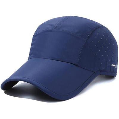 Outdoor Sport Sneldrogend Waterdicht Ademend Baseballpet Zomer Voor Mannen Vrouwen Mode Verstelbaar Snapback Dunne Zonbescherming Pet 56-60cm blue