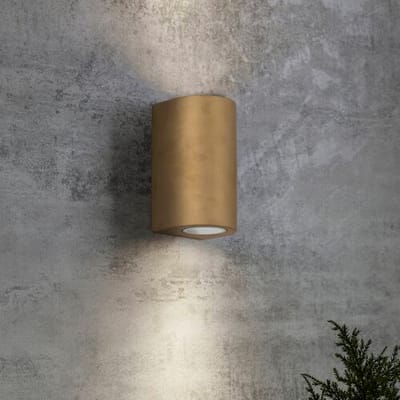 KS Verlichting Big Noa Up en Down Muurlamp Messing