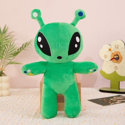 Peluche Alien Verte 30cm Jouet Anime Tentacules Cornes Monstres Aliens Poupée Horreur Garçons Filles Jouets Doux Peluche Coussin Jeté Cadeaux Enfants green