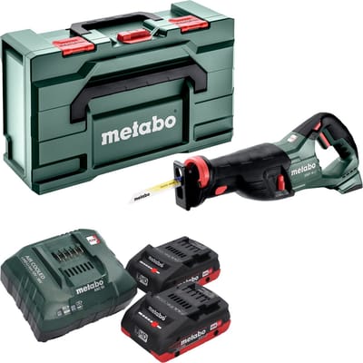 Metabo SSEP 18 LT accu-reciprozaag 18 V 32 mm + 2x LiHD accu 4,0 Ah + oplader + Metabox
