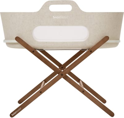 Snuz SnuzBaskit Barley Moses Basket & Walnut Beech Standaard