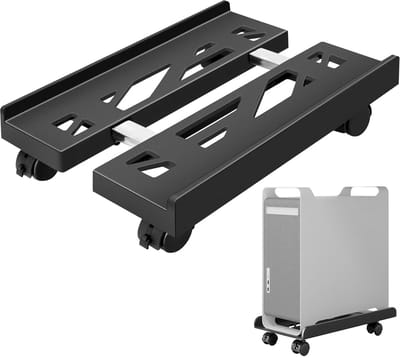 Unyqoos® Verstelbare computerrolwagen met wieltjes voor ventilatie en mobiliteit