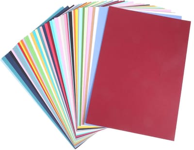 Kleurkaartjes A4 in 30 Kleuren, 180g/m² Kleurpapier voor Creatieve DIY Projecten en Origami, 60 Stuks Kleurkarton