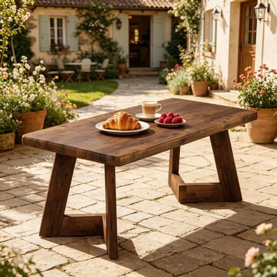 HAUSS SPOLE Salontafel - Rechthoekig Landelijk Design - Veelzijdig Voor Woonkamer En Werkplek - Hout - 120x60x51 Cm - Rustiek Bruin