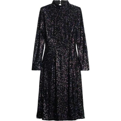 Superdry - Midi-jurk met pailletten en blote rug - Dames - Jurken