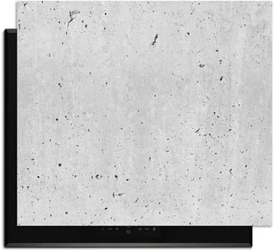 KitchenArt - Urban Cement – Inductie Beschermer - 52x35 cm - Kookplaat Beschermer - Luxe Afdekplaat Inductieplaat - Anti-slip & Oprolbaar - Beschermmat Inductiekookplaat