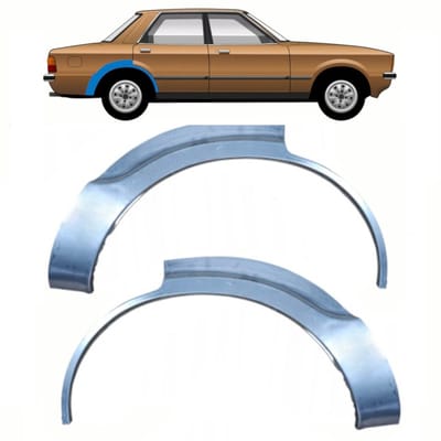 Reparatiepaneel achterspatbord voor Ford Taunus 1976-1982 / Links + Rechts / Set