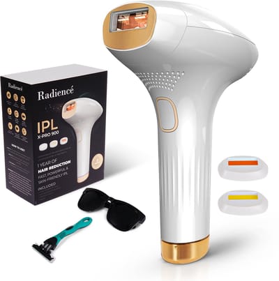 Radiencé X-Pro 900 IPL - Laser Ontharingsapparaat - Ice Cooling Technologie – Pijnloze Laser Ontharing Voor Thuis – 9 Standen- Inclusief Beschermbril & Scheermes