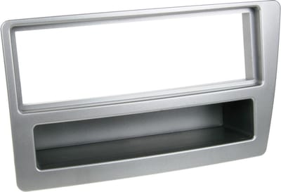 1-DIN Paneel geschikt voor met aflegbakje. Honda Civic VII 2004-2006 Kleur: Zilver