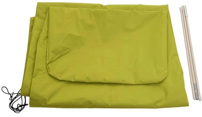 Beschermhoes MCW voor zweefparasol tot 4,3 m (3x3 m), afdekhoes met ritssluiting ~ lichtgroen