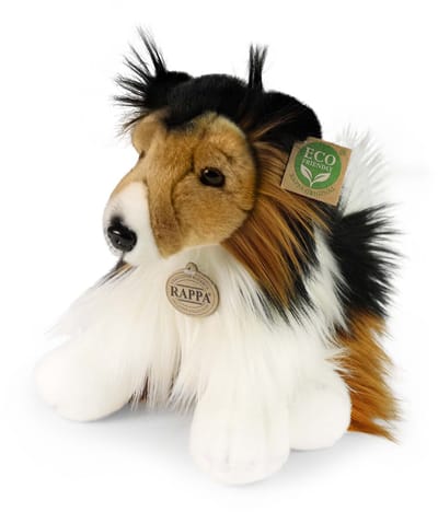 Rappa ECO knuffel Schotse Herdershond 28 cm - realistische knuffel van recyclede PET flessen