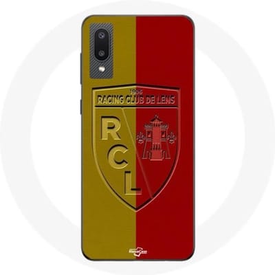 Coque - Maniacase - Samsung Galaxy A02 - Souple - Logo jaune et rouge - Protection décorative noir