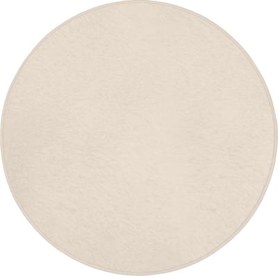 Badmat rond 70x70 cm - Antislip - Beige - Effen kleur - Badmatten voor badkamer - Badkamermat - Douchemat - Ronde badkamer mat