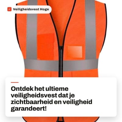 Dailygoods- Veiligheidsvest XXXL - Reflecterend Vest - Hoge Zichtbaarheid - Mesh Vest - Ademend - Multi Pocket - Lichtgewicht en Duurzaam