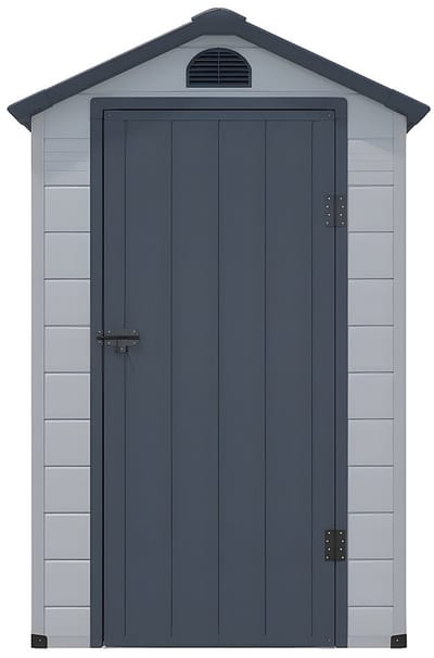 Vente-unique Tuinschuur van hars CESIO - Grijs - 1,39 m²