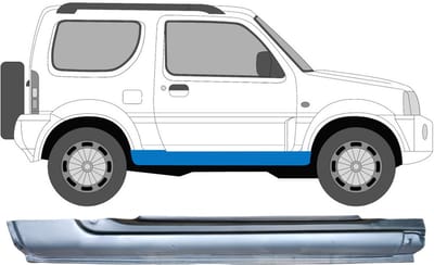Volledige dorpel voor Suzuki Jimny 1998-2018 / Rechts