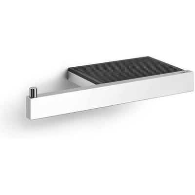 ZACK LINEA toilet paper holder with shelf, high gloss 40407