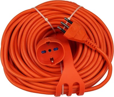 Verlengsnoer 10 meter met 3x1.5mm snoer en Italiaanse stekker