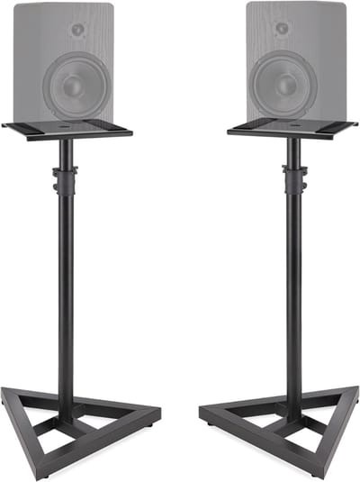 REN® Luidspreker Standaard - Standaard - Luidsprekerstandaard - Zwart - 46cm x 46cm x 66cm