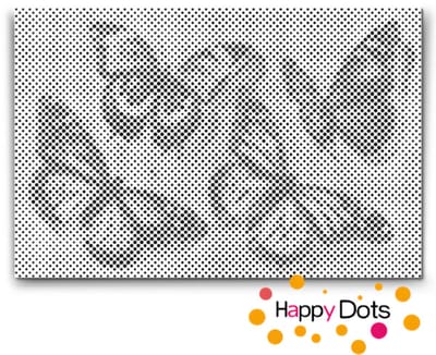 HappyDots DOT Painting Vlinders 06 - 40x60cm