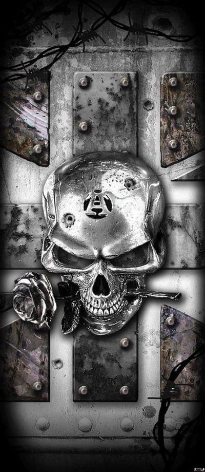 Alchemy Skull Union Jack Tattoo Photo Wallcovering