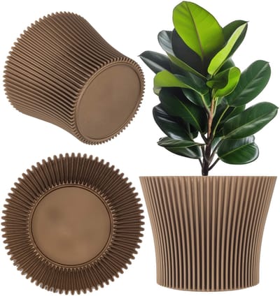 Estrela bloempot 17cm goud