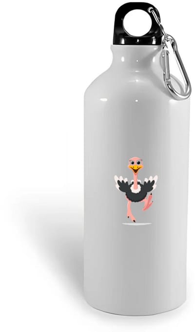Hacebo® - Struisvogel waterfles - Vogels - Dieren liefhebbers - Loopvogel - dieren - water fles - 400ML