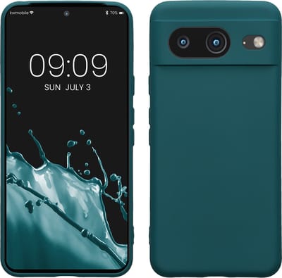 kwmobile telefoonhoesje geschikt voor Google Pixel 8 - Hoesje voor smartphone - Precisie camera uitsnede - TPU back cover in mat petrol