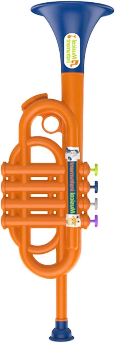 Muziekspeelgoed Trompet - Leerinstrument Kinderen - Muziek Ontdekken - Kindvriendelijk Ontwerp - 48 x 21 x 7 cm - Willekeurige Kleur