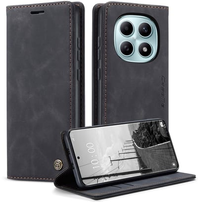 CaseMe Hoesje - Geschikt voor Xiaomi Redmi Note 15 / Poco M8 Hoesje - CaseMe 013 Book Case - Zwart